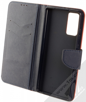 1Mcz Fancy Book flipové pouzdro pro Samsung Galaxy Note 20 červená modrá (red blue) otevřené