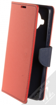 1Mcz Fancy Book flipové pouzdro pro Xiaomi Mi 10T Lite červená modrá (red blue)