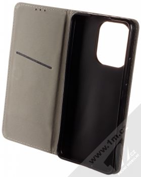 1Mcz Magnet Book Color flipové pouzdro pro Xiaomi Redmi Note 13 4G černá (black) otevřené