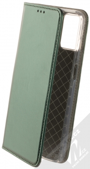 1Mcz Magnetic Book flipové pouzdro pro Motorola Moto E22, Moto E22i tmavě zelená (dark green)