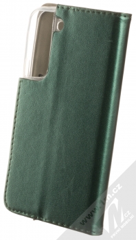 1Mcz Magnetic Book flipové pouzdro pro Samsung Galaxy S22 tmavě zelená (dark green) zezadu