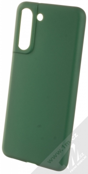 1Mcz Matt TPU ochranný silikonový kryt pro Samsung Galaxy S21 FE tmavě zelená (forest green)