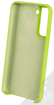 1Mcz Silicone ochranný kryt pro Samsung Galaxy S22 Plus 5G limetkově zelená (lime green) zepředu