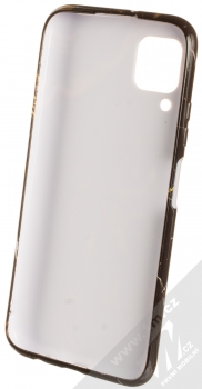 1Mcz Trendy Mramor TPU ochranný kryt pro Huawei P40 Lite černá zlatá (black gold) zepředu