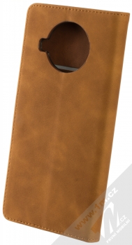 1Mcz Velvety Marten Book flipové pouzdro pro Xiaomi Mi 10T Lite 5G okrově hnědá (ochre brown) zezadu