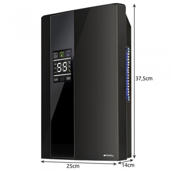 1Mcz DH2000D Odvlhčovač, vysoušeč a čistič vzduchu s dálkovým ovladačem a hygrostatem, 90W, 1800ml černá (black)