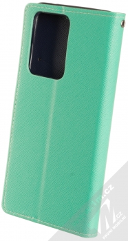 Forcell Fancy Book flipové pouzdro pro Samsung Galaxy S20 Ultra mátově zelená modrá (mint blue) zezadu