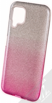 Forcell Shining Duo třpytivý ochranný kryt pro Huawei P40 Lite stříbrná růžová (silver pink)