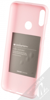 Goospery Jelly Case TPU ochranný silikonový kryt pro Huawei P Smart (2019) světle růžová (light pink) zepředu