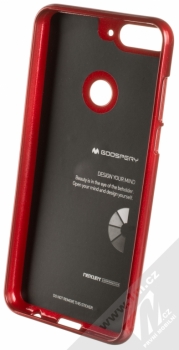 Goospery Jelly Case TPU ochranný silikonový kryt pro Huawei Y7 Prime (2018) červená (red) zepředu