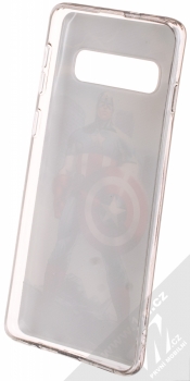 Marvel Kapitán Amerika 003 TPU ochranný silikonový kryt s motivem pro Samsung Galaxy S10 modrá (blue) zepředu