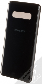 Samsung EF-ZG975CB Clear View Cover originální flipové pouzdro pro Samsung Galaxy S10 Plus černá (black) zezadu