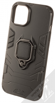 1Mcz Armor Ring odolný ochranný kryt s držákem na prst pro Apple iPhone 14 černá (black)