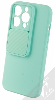 1Mcz CamShield Soft ochranný kryt pro Apple iPhone 13 Pro mátově zelená (mint green) otevřené