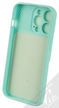 1Mcz CamShield Soft ochranný kryt pro Apple iPhone 13 Pro mátově zelená (mint green) zepředu