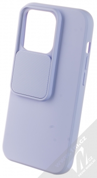 1Mcz CamShield Soft ochranný kryt pro Apple iPhone 14 Pro šeříkově fialová (lilac) otevřené