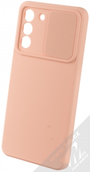 1Mcz CamShield Soft ochranný kryt pro Samsung Galaxy S21 FE lososově růžová (salmon pink) otevřené