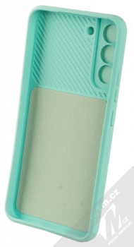 1Mcz CamShield Soft ochranný kryt pro Samsung Galaxy S22 Plus 5G mátově zelená (mint green) zepředu