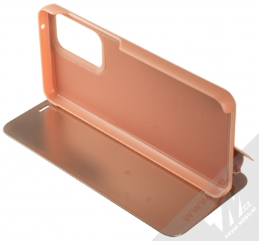 1Mcz Clear View flipové pouzdro pro Samsung Galaxy A33 5G růžová (pink) stojánek