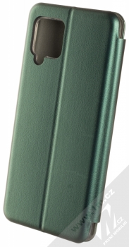 1Mcz Elegance Book flipové pouzdro pro Samsung Galaxy A42 5G tmavě zelená (dark green) zezadu