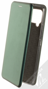 1Mcz Elegance Book flipové pouzdro pro Samsung Galaxy A42 5G tmavě zelená (dark green)