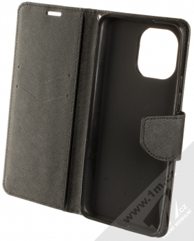 1Mcz Fancy Book Alternativní flipové pouzdro pro Xiaomi Mi 11 černá (black) otevřené