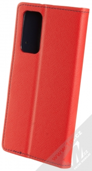 1Mcz Fancy Book flipové pouzdro pro Xiaomi Mi 10T 5G, Mi 10T Pro 5G červená modrá (red blue) zezadu