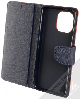 1Mcz Fancy Book flipové pouzdro pro Xiaomi Mi 11 červená modrá (red blue) otevřené