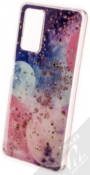 1Mcz Gold Glam Galaxie TPU ochranný kryt pro Xiaomi Redmi Note 11 Pro 4G (Global version), Redmi Note 11 Pro 5G (Global version) tmavě modrá růžová (dark blue pink)