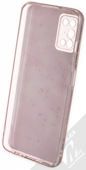 1Mcz Gold Glam Růžové odlesky Skinny TPU ochranný kryt pro Samsung Galaxy A03s růžová (pink) zepředu