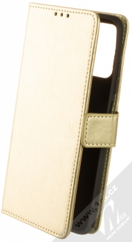 1Mcz Horizon-3H Strap Book flipové pouzdro pro Xiaomi Redmi Note 10 5G, Poco M3 Pro zlatá (gold)