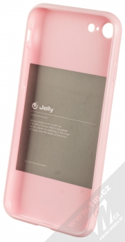 1Mcz Jelly Skinny TPU ochranný kryt pro Apple iPhone 7, iPhone 8, iPhone SE (2020), iPhone SE (2022) světle růžová (light pink) zepředu