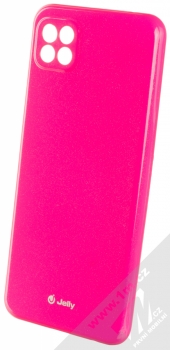 1Mcz Jelly TPU ochranný kryt pro Samsung Galaxy A22 5G sytě růžová (hot pink)