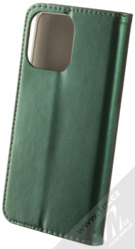 1Mcz Magnetic Book flipové pouzdro pro Apple iPhone 14 Pro Max tmavě zelená (dark green) zezadu