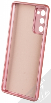 1Mcz Metallic TPU ochranný kryt pro Samsung Galaxy S20 FE, Galaxy S20 FE 5G růžová (pink) zepředu