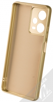 1Mcz Metallic TPU ochranný kryt pro Xiaomi Redmi Note 12 Pro 5G, Poco X5 Pro zlatá (gold) zepředu