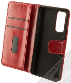1Mcz Mirren Book flipové pouzdro pro Huawei P40 červená (red) otevřené