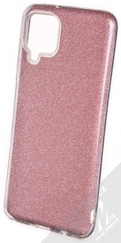 1Mcz Shining TPU třpytivý ochranný kryt pro Samsung Galaxy A12 růžová (pink)