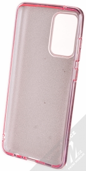 1Mcz Shining TPU třpytivý ochranný kryt pro Samsung Galaxy A72, Galaxy A72 5G růžová (pink) zepředu