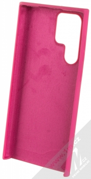 1Mcz Silicone ochranný kryt pro Samsung Galaxy S22 Ultra 5G fuchsiově růžová (fuchsia) zepředu