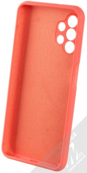 1Mcz Silicone Skinny ochranný kryt pro Samsung Galaxy A13 4G korálově růžová (coral pink) zepředu