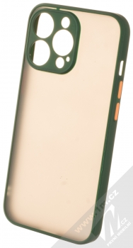 1Mcz Solid Bumper ochranný kryt pro Apple iPhone 13 Pro tmavě zelená (dark green)