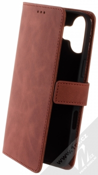 1Mcz Velvet Book flipové pouzdro pro Apple iPhone 16 Plus hnědá (brown)