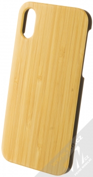 1Mcz WoodPlate ochranný kryt pro Apple iPhone X, iPhone XS smrkově béžová (spruce beige)