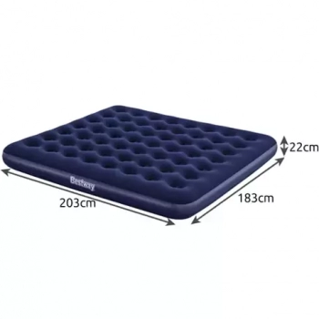 Bestway Air Bed Klasik King 67004 Nafukovací matrace 203 x 183 x 22 cm tmavě modrá (dark blue)