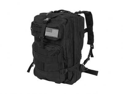 1Mcz Vojenský batoh 38l černá (black)