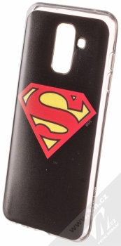 DC Comics Superman 002 TPU ochranný silikonový kryt s motivem pro Samsung Galaxy A6 Plus (2018) černá (black)