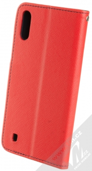 Forcell Fancy Book flipové pouzdro pro Samsung Galaxy M10 červená modrá (red blue) zezadu