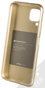 Goospery Jelly Case TPU ochranný kryt pro Huawei P40 Lite zlatá (gold) zepředu