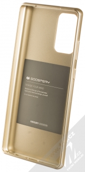 Goospery Jelly Case TPU ochranný kryt pro Samsung Galaxy Note 20 zlatá (gold) zepředu